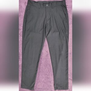 LULULEMON Pants Men Size 34 Black Slim Taper Heavy Twill Trouser LM5AYCS